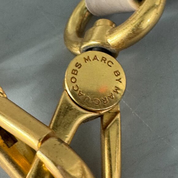 Marc Jacobs Gray Leather Gold-tone Adjustable Strap - Picture 6 of 10